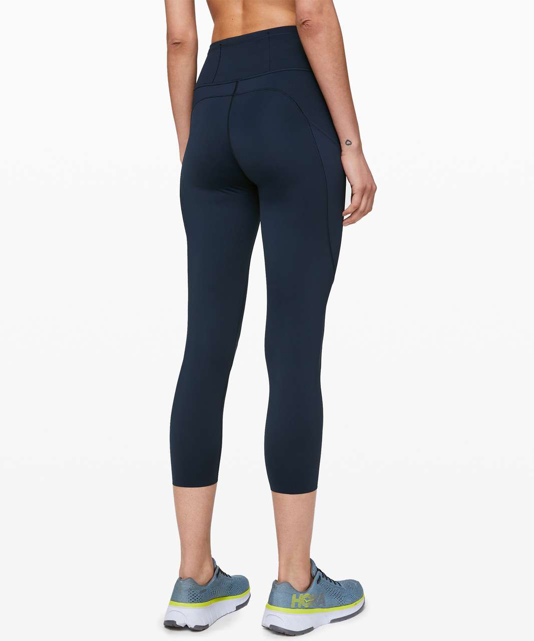 Lululemon Fast and Free High-Rise Crop 23 - True Navy - lulu fanatics