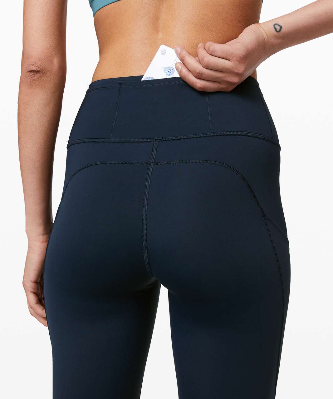 lululemon FAST AND FREE HIGH-RISE 64cm - Leggings - true navy/dark blue -  Zalando