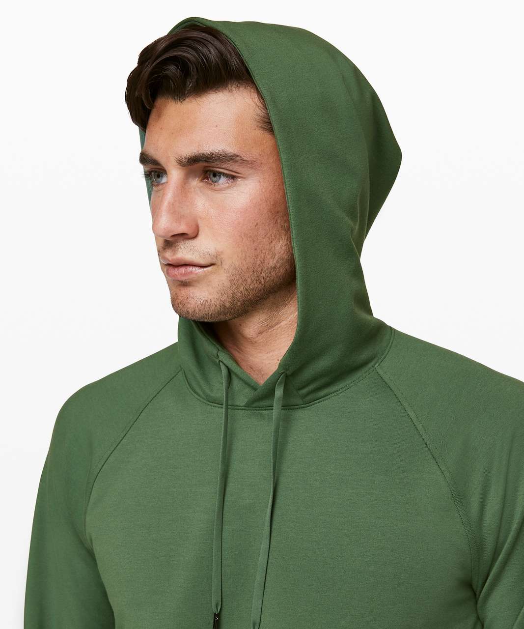 Lululemon City Sweat Pullover Hoodie Men's L Heather Emerald Green