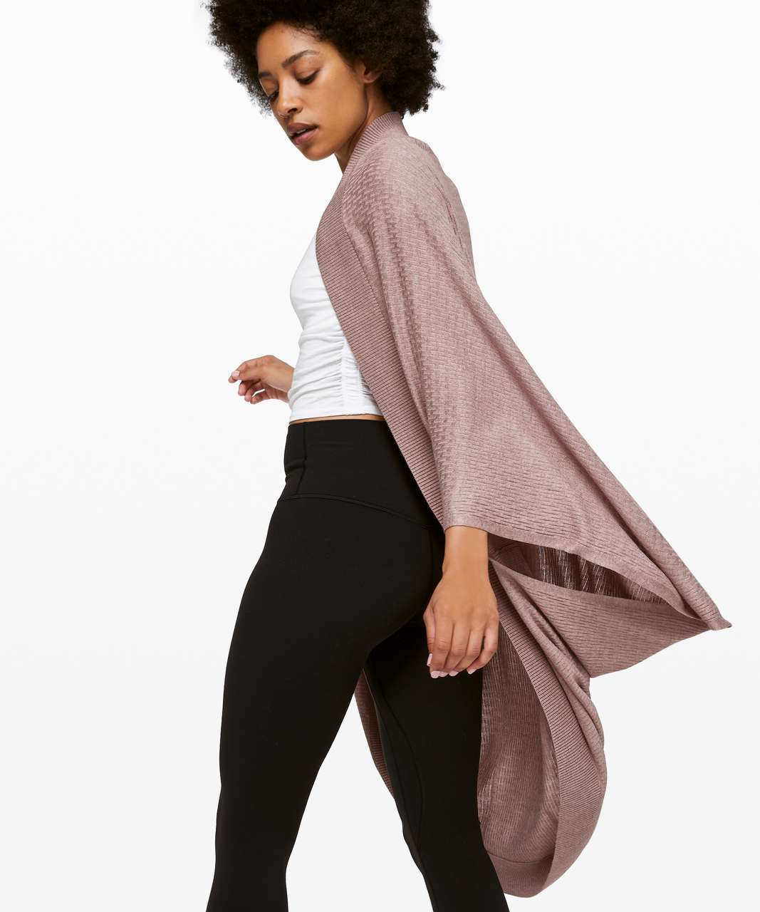 Lululemon Stillness Wrap - Heathered Red Dust