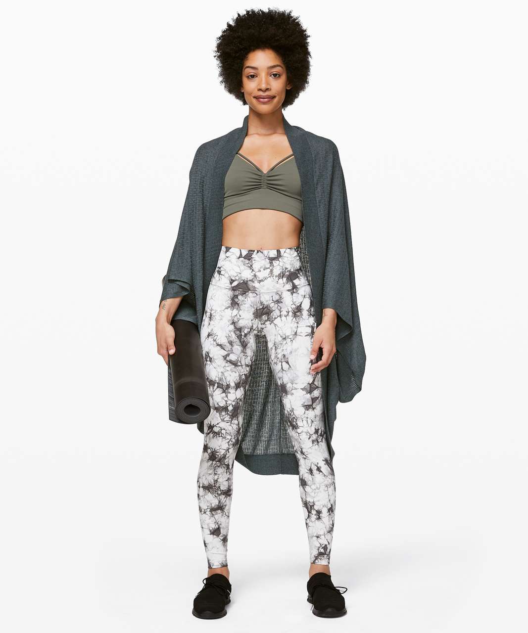 Lululemon Stillness Wrap - Heathered Nightcap