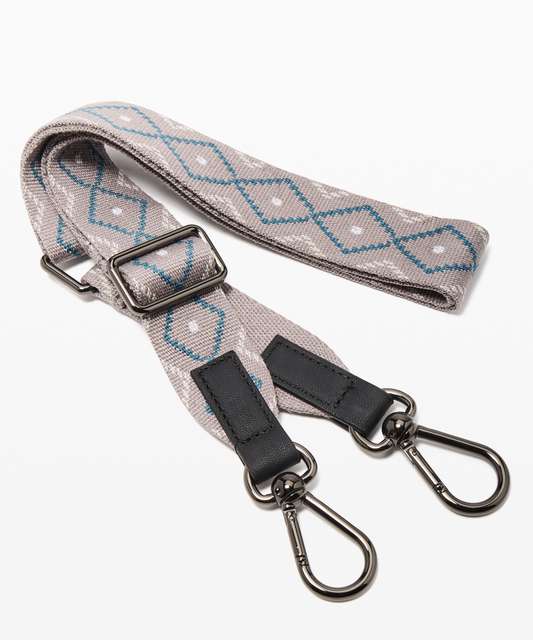 Lululemon Festival Shoulder Strap - Half Moon / Bermuda Teal / Silverstone  - lulu fanatics