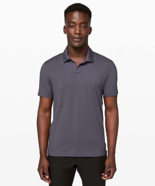 Lululemon Capacity Polo - Heathered Black - lulu fanatics