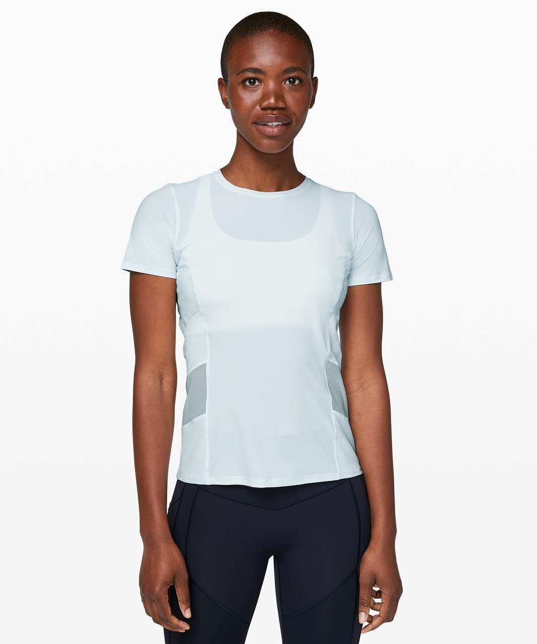 Lululemon Cross Court Play Short Sleeve - Almost Blue - lulu fanatics