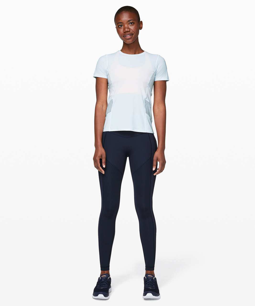 Lululemon Cross Court Play Short Sleeve - Almost Blue