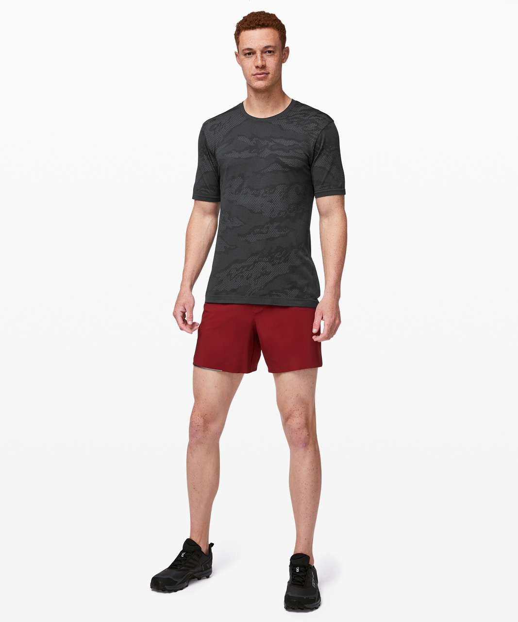 Lululemon Metal Vent Breathe Short Sleeve - Asphalt Grey / Obsidian