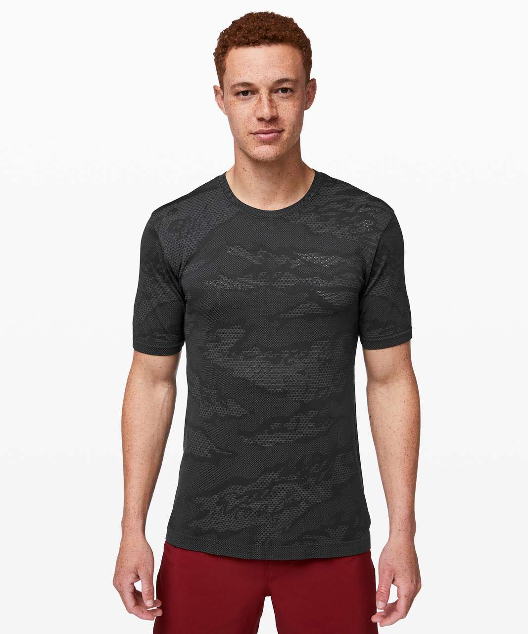 Lululemon Metal Vent Breathe Short Sleeve - Asphalt Grey / Obsidian