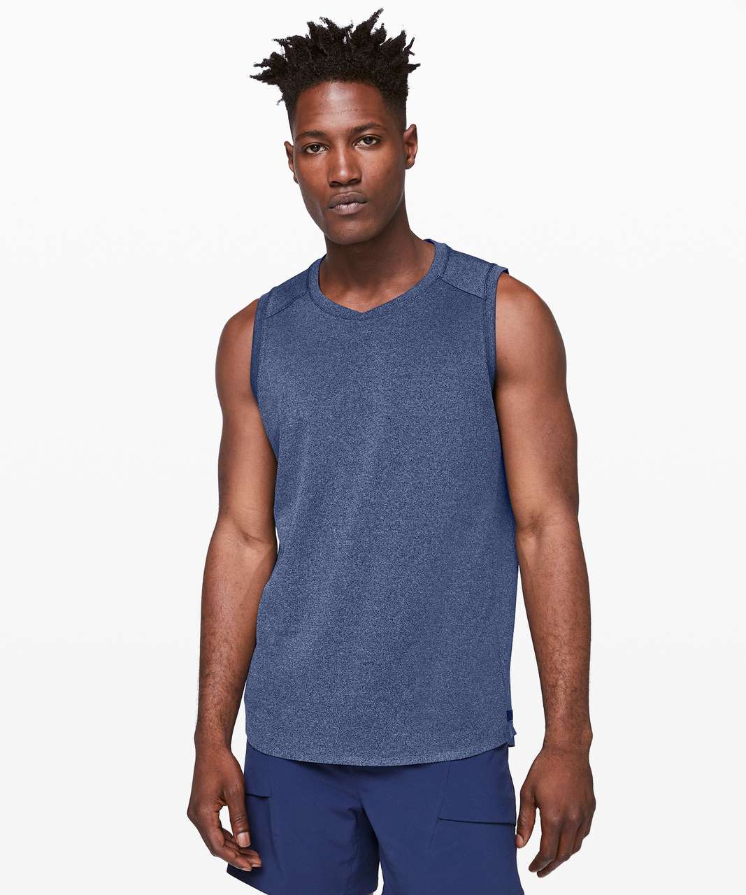 Lululemon Refract Tank *Pique lululemon lab - Velvety Blue / White ...