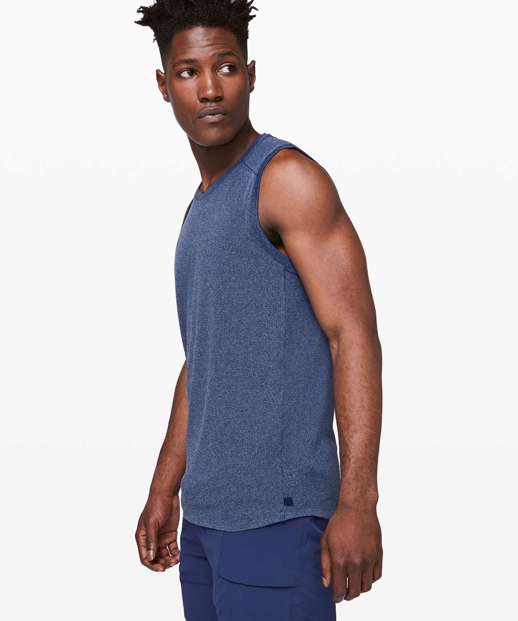 Lululemon Refract Tank *Pique lululemon lab - Velvety Blue / White