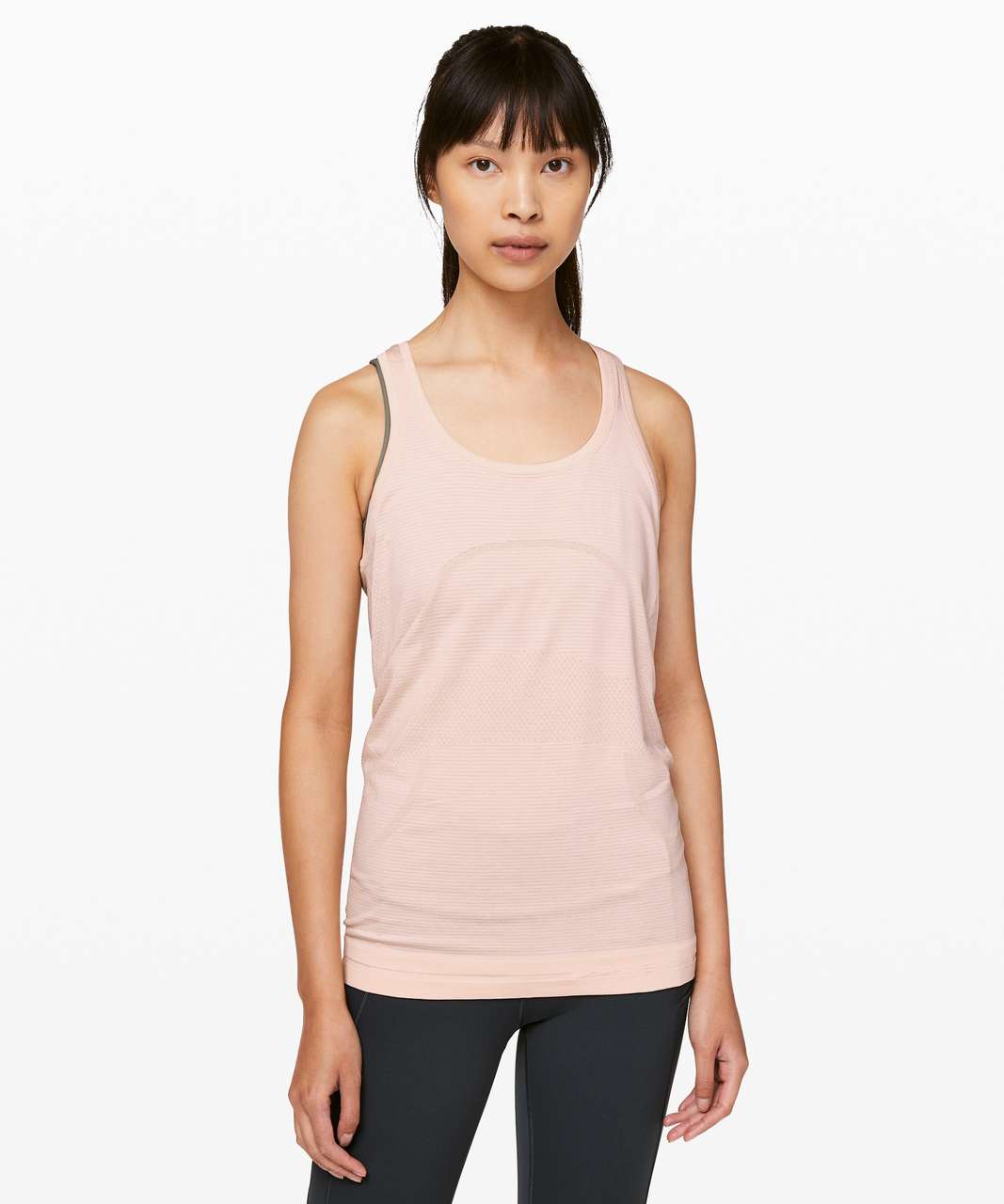 Lululemon Swiftly Speed Racerback - Butter Pink / White / Pink