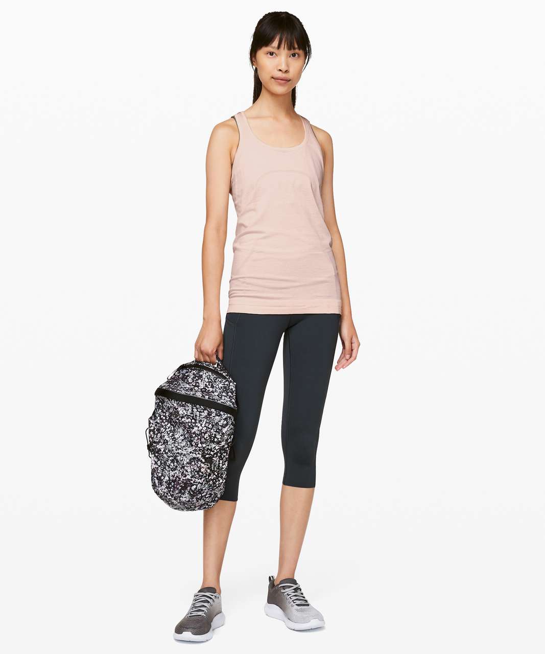 Lululemon Swiftly Speed Racerback - Butter Pink / White / Pink