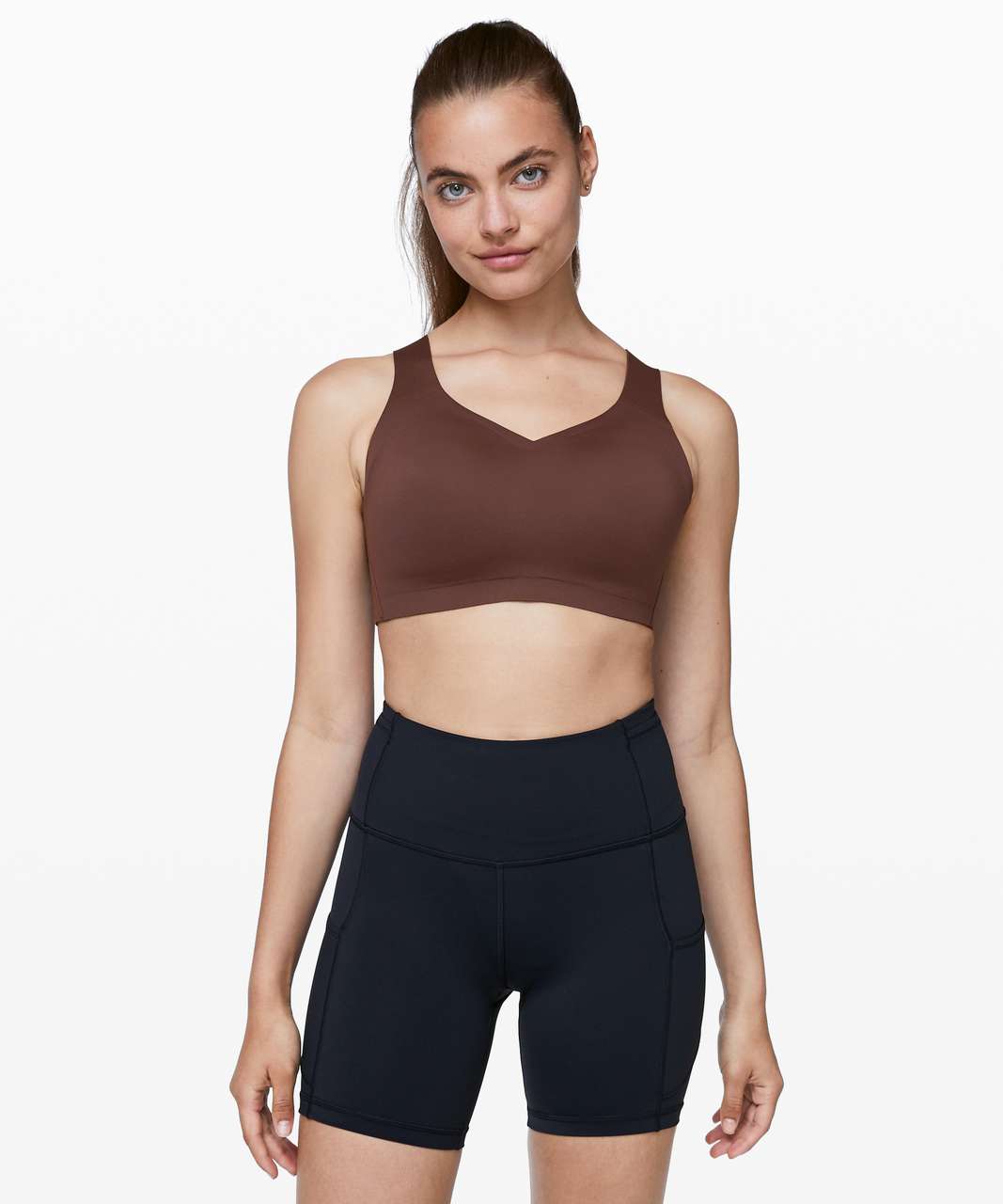 Lululemon Enlite Bra Weave - Cherry Cola