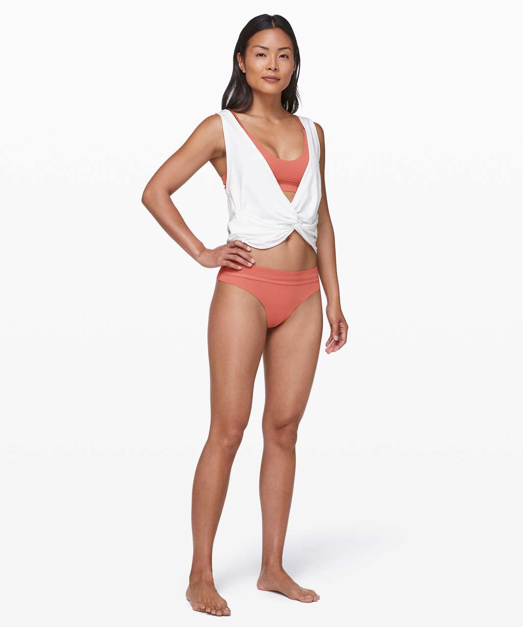 Lululemon Ever Essentials Thong - Rustic Coral