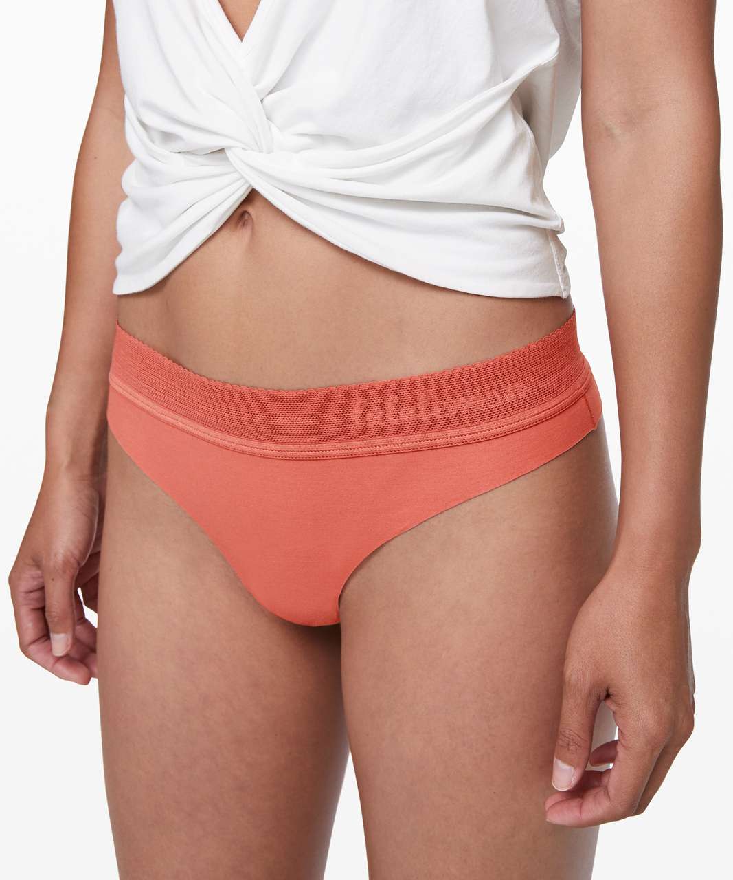 Lululemon Ever Essentials Thong - Rustic Coral