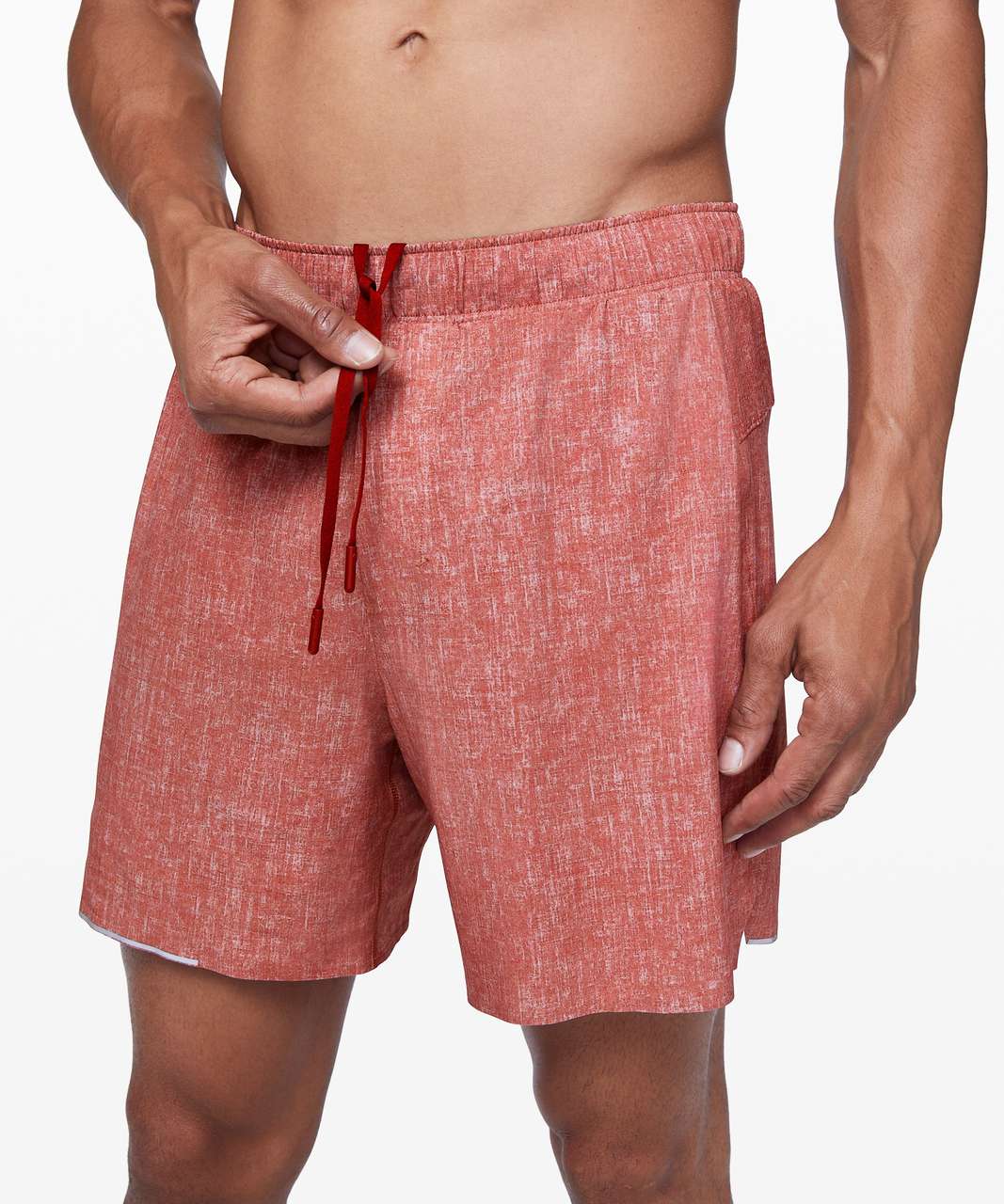 Lululemon Surge Short *Liner 6" - Sunbleached Cayenne Multi