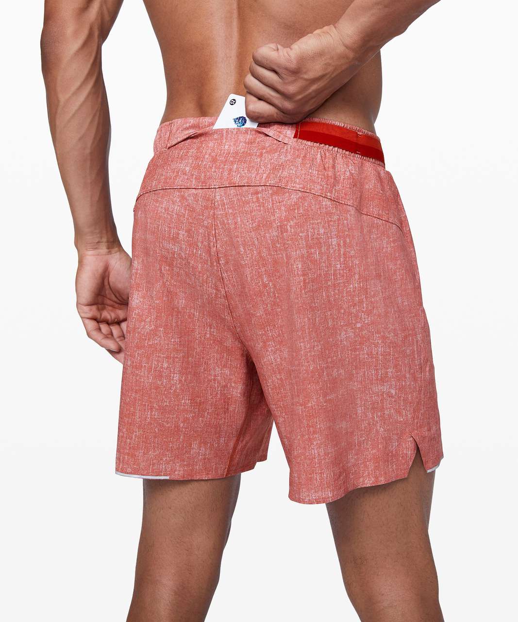 Lululemon Surge Short *Liner 6" - Sunbleached Cayenne Multi