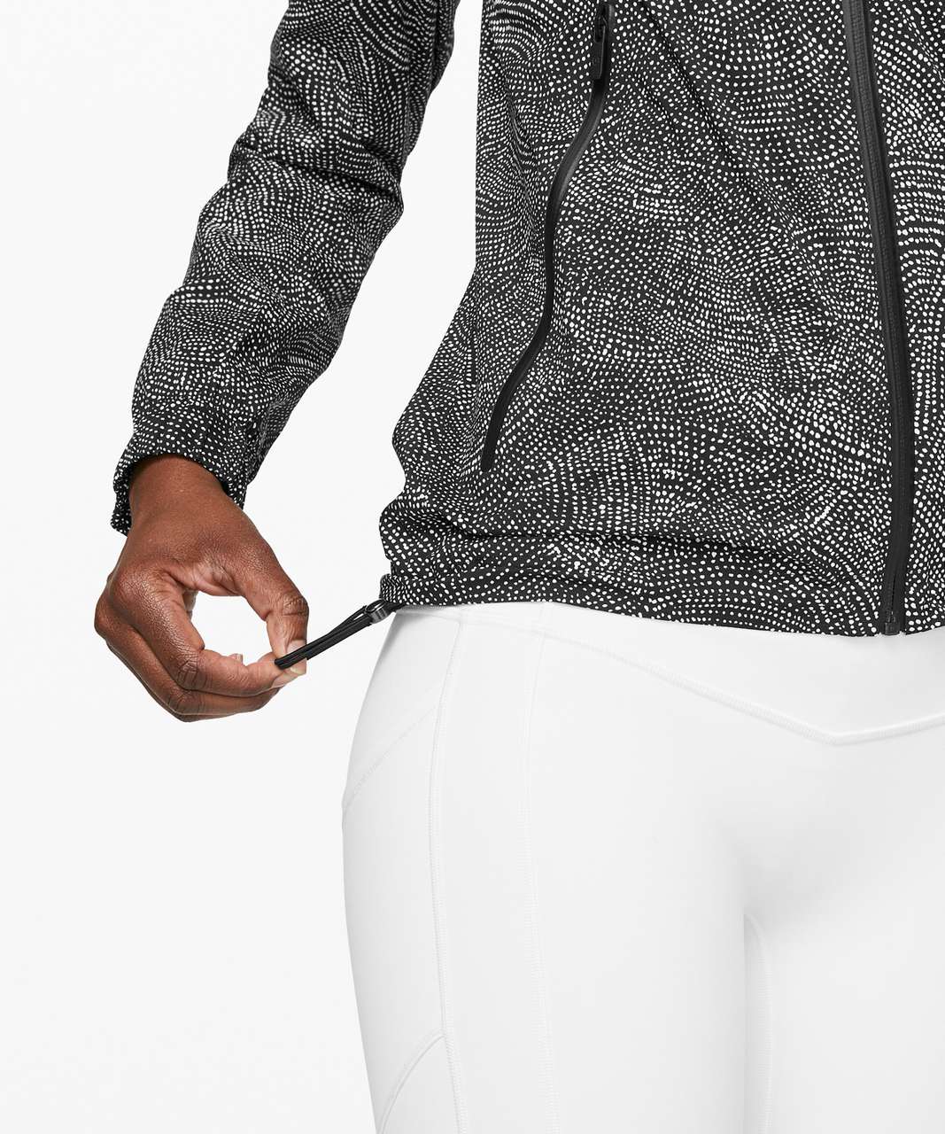 Lululemon Here To Move Jacket - Free Spirit Alpine White Black