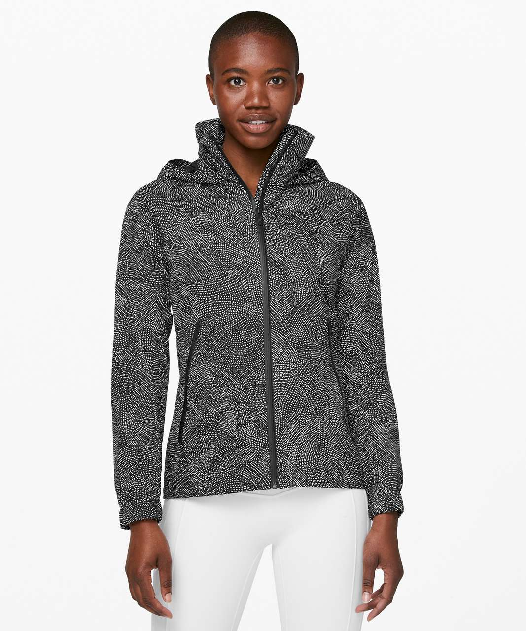 Lululemon Here To Move Jacket - Free Spirit Alpine White Black