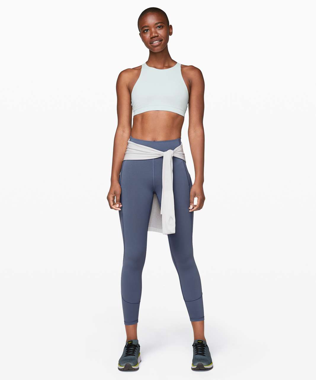 Hazy Blue LIMITED edition Razor back peek a boo sports bra