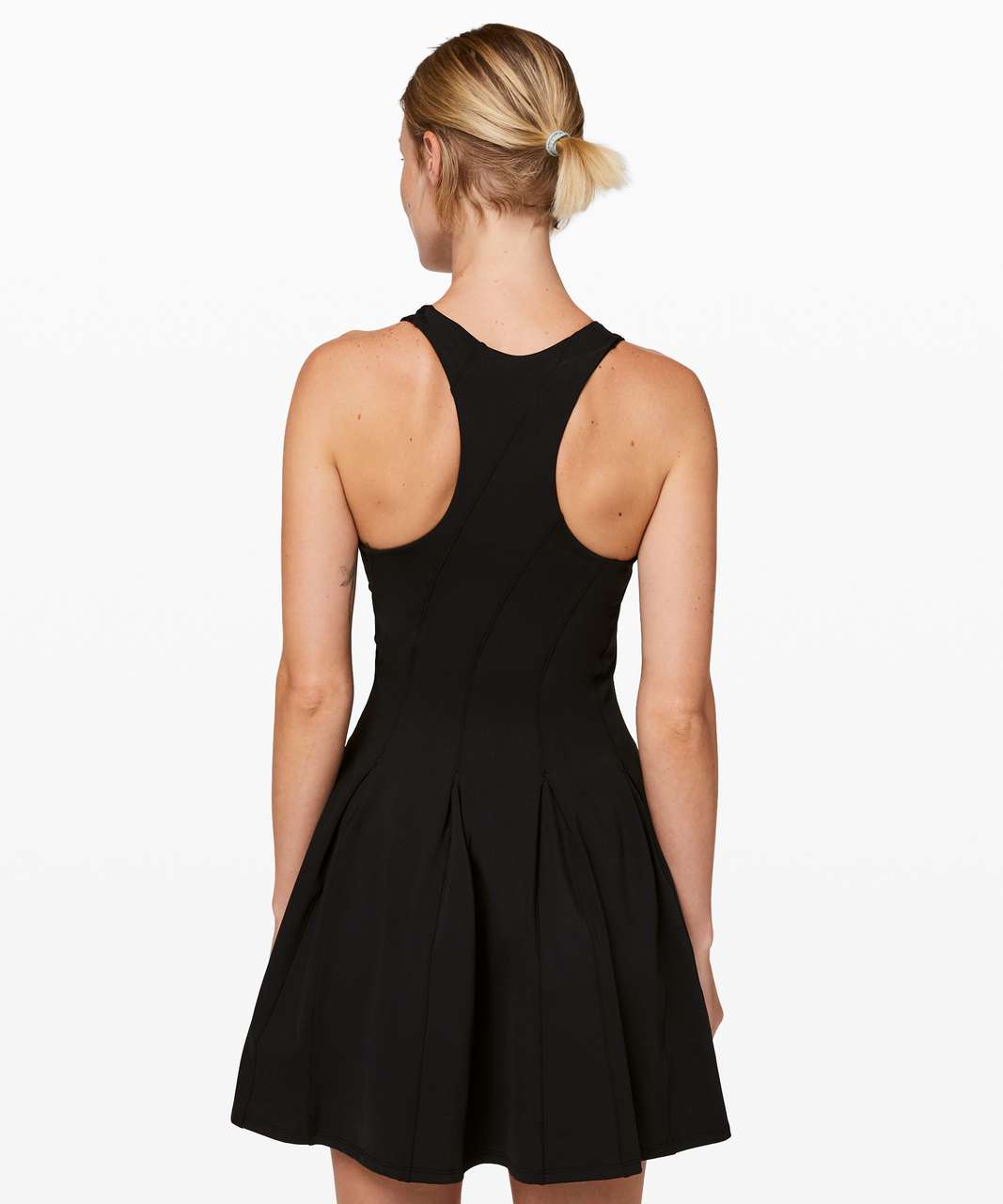 Lululemon Court Crush Tennis Dress - Black - lulu fanatics