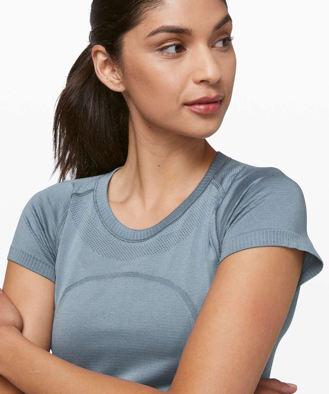 Lululemon Swiftly Tech Short Sleeve Crew - Chambray / Chambray