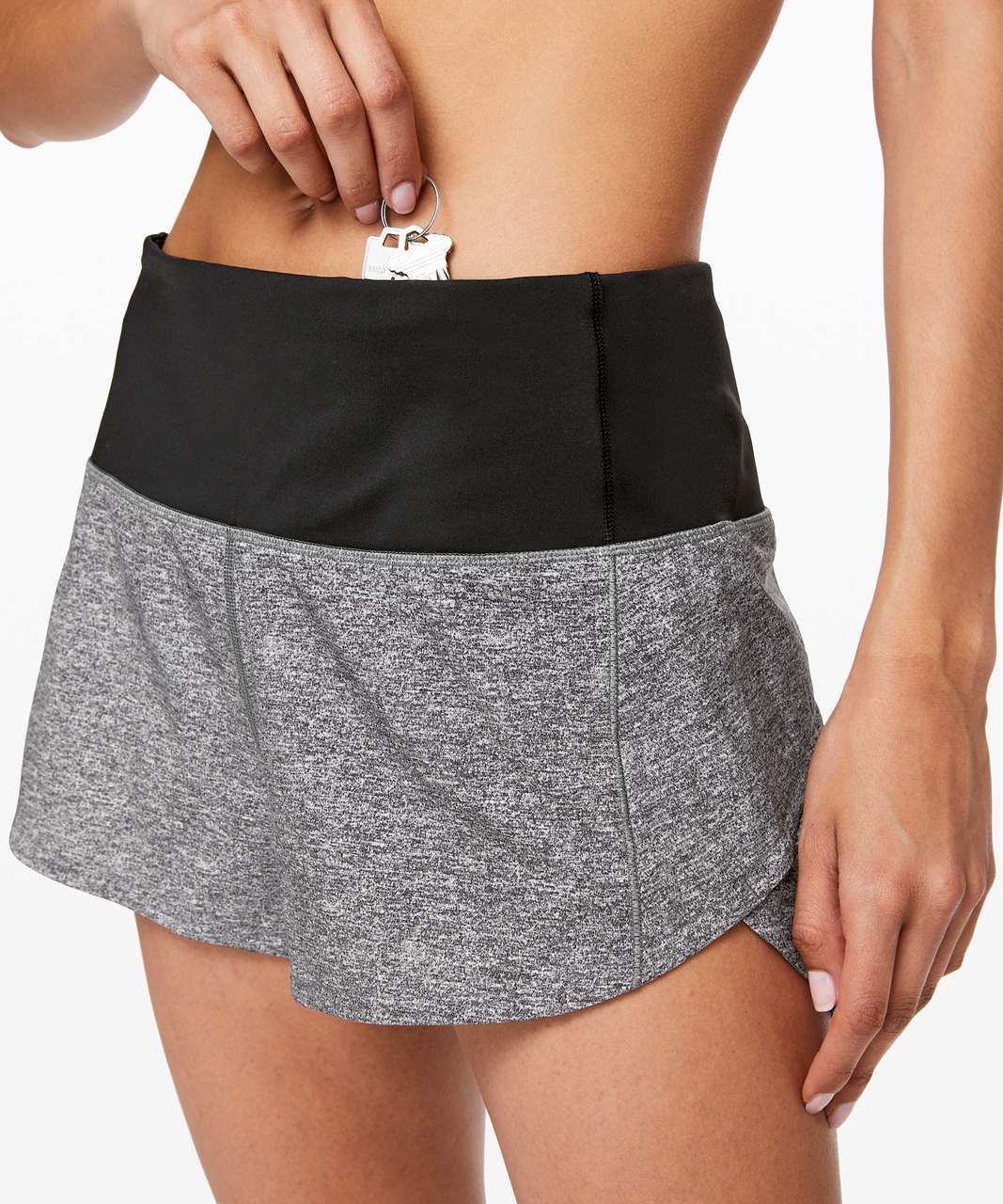 Lululemon Speed Up Short High-Rise *2.5" - Heather Lux Multi Black