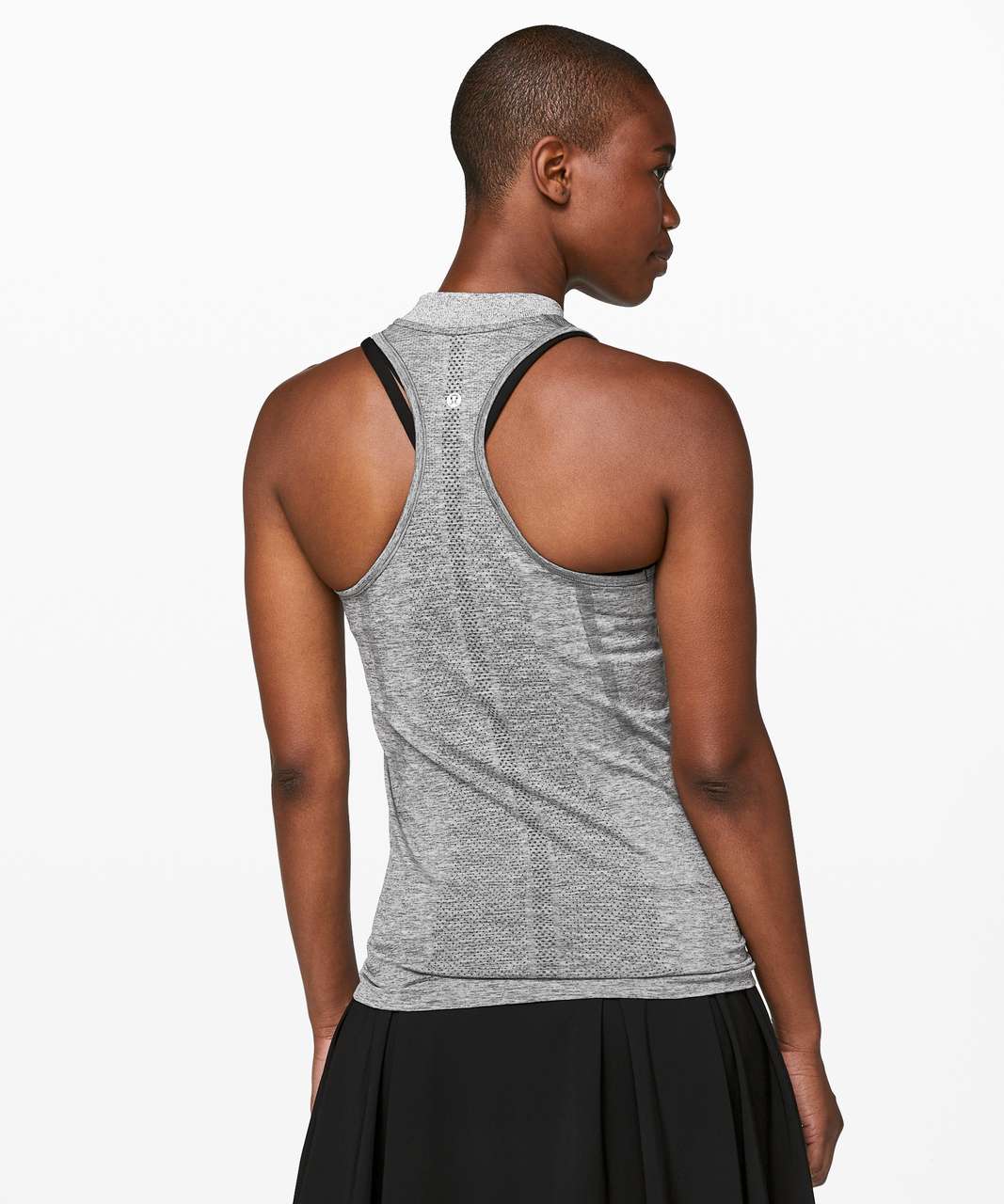 Lululemon Swiftly Speed Sleeveless Henley - Slate / White