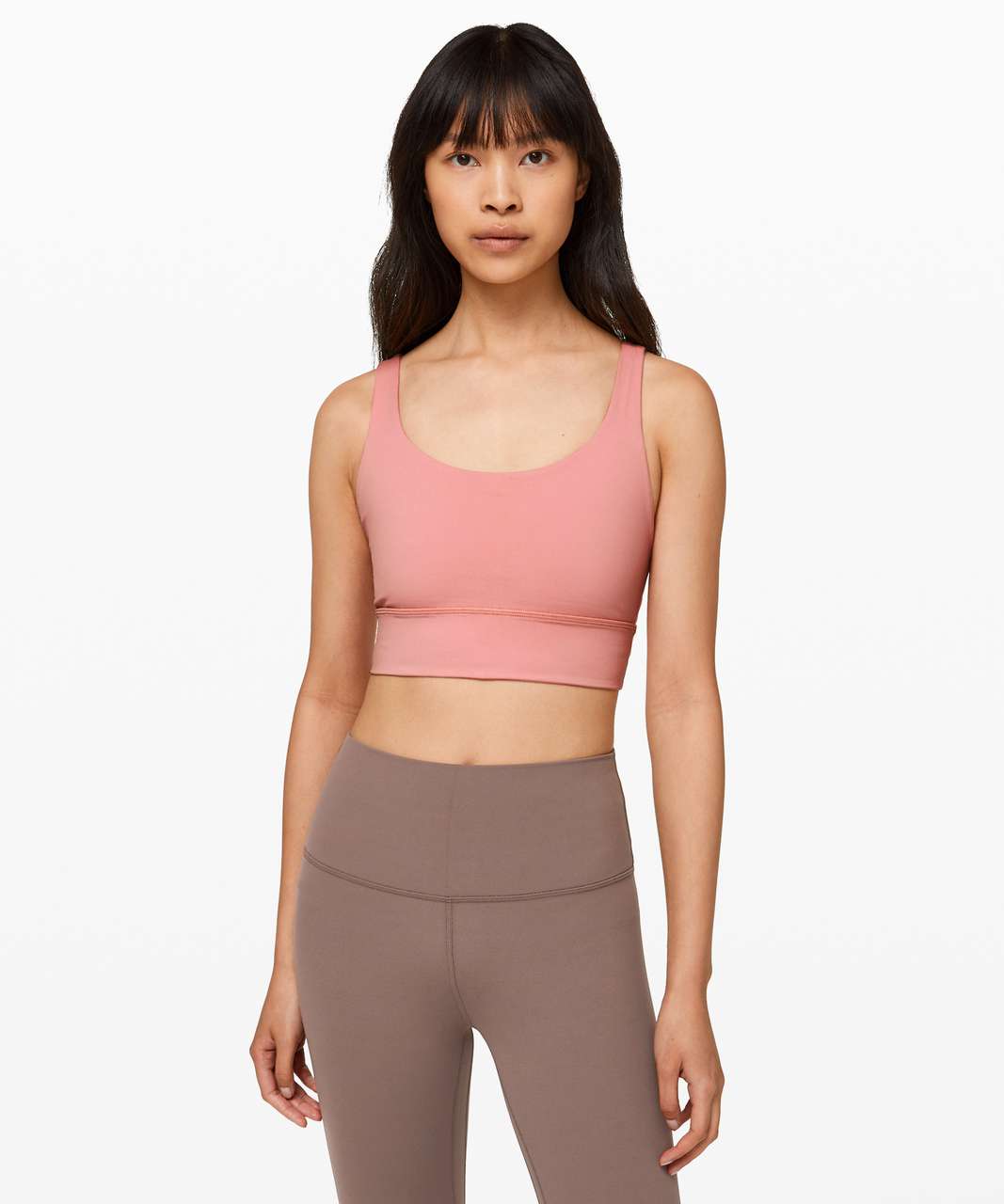 Lululemon Energy Bra Long Line Size 4 (Chambray/Pink Mist), Women's  Fashion, Activewear on Carousell