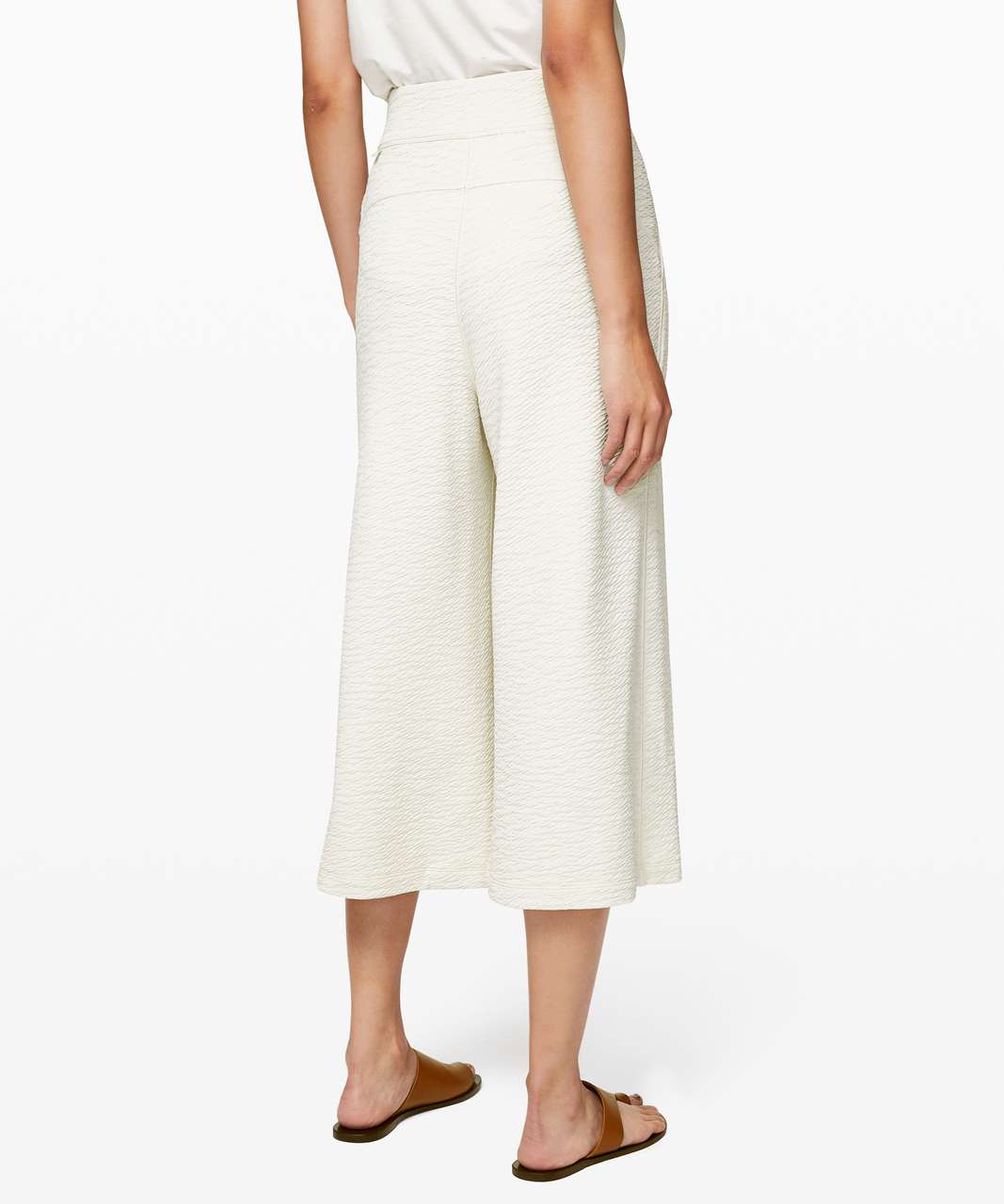 Lululemon Can You Feel The Pleat Crop - Light Ivory (First Release)