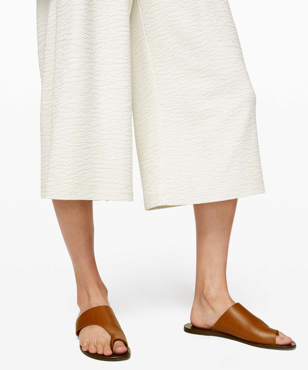 Lululemon Can You Feel The Pleat Crop - Light Ivory (First Release)