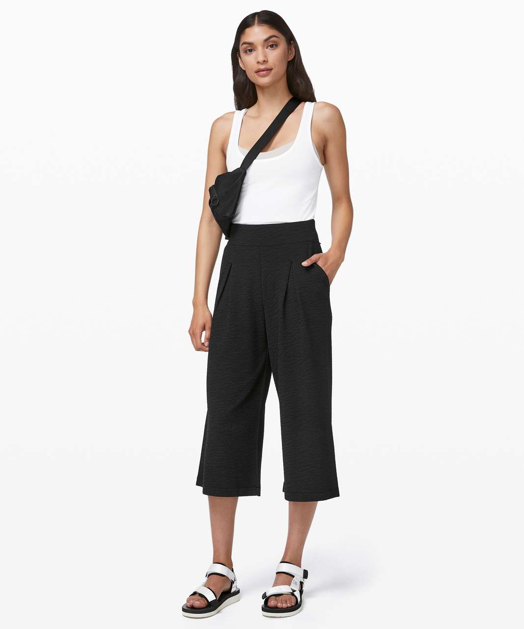 Lululemon Can You Feel The Pleat Crop - Black