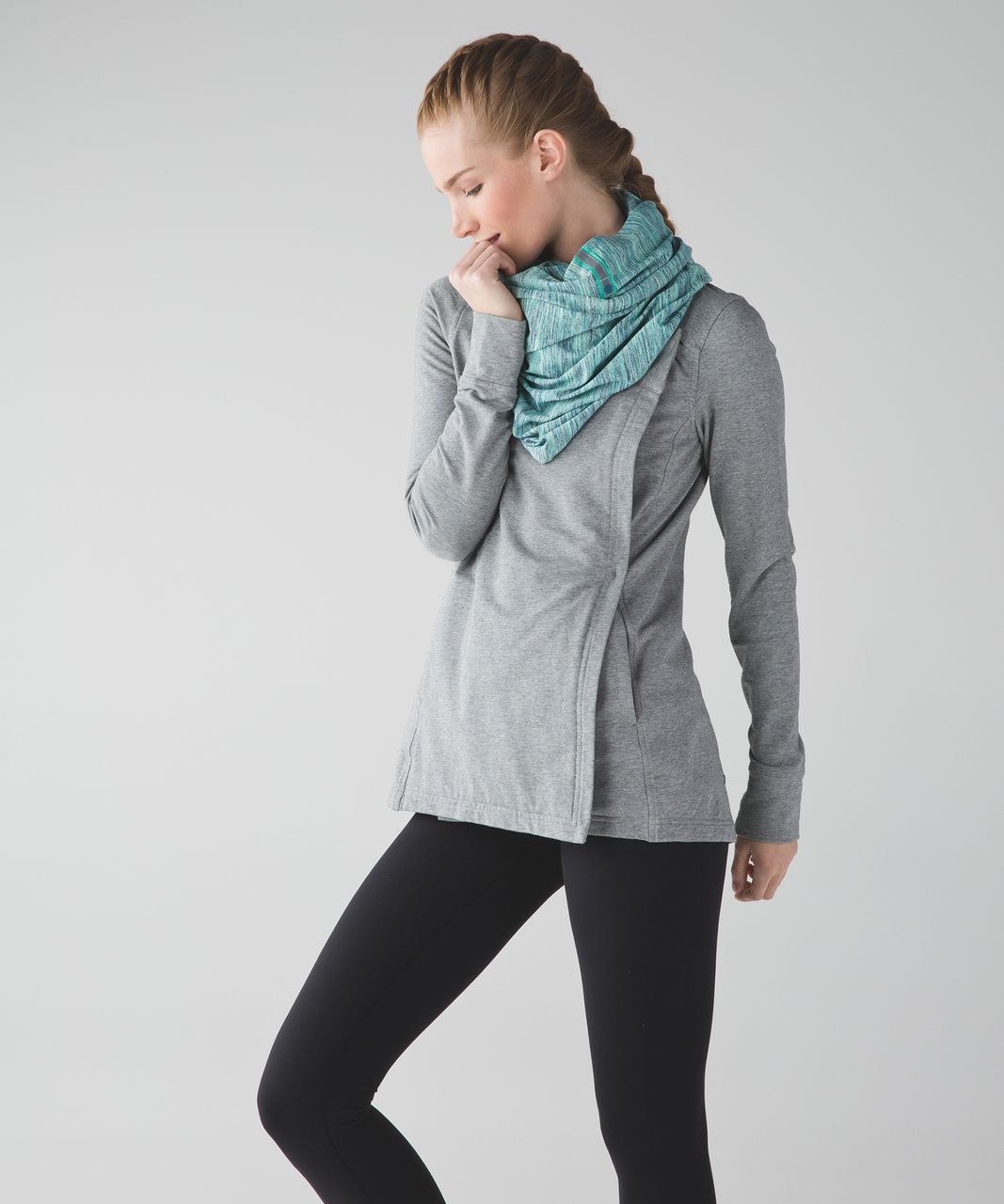 Lululemon Vinyasa Scarf *Rulu - Space Dye Camo Alberta Lake Fresh Teal ...