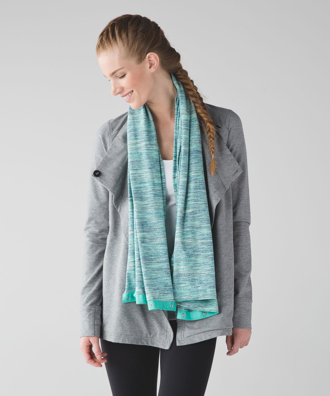 Lululemon Vinyasa Scarf *Rulu - Space Dye Camo Alberta Lake Fresh Teal