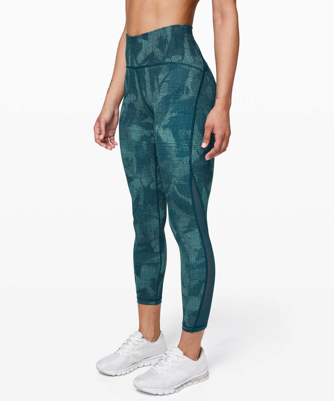 Lululemon Train Times Pant 25" - Illusion Tidal Teal Bermuda Teal / Bermuda Teal