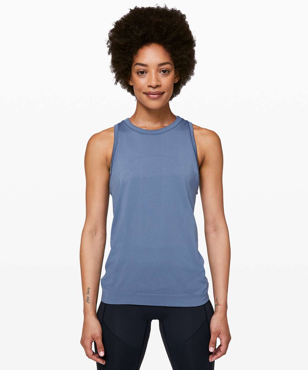 Lululemon Swiftly Breeze Tank *Relaxed Fit - Oasis Blue / Oasis Blue