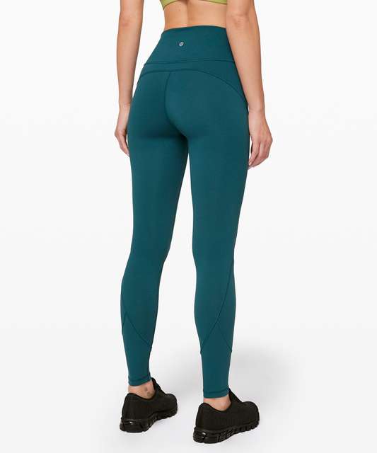 Lululemon In Movement Tight 25 *Everlux Bermuda Teal Women's Size 2 NWTs