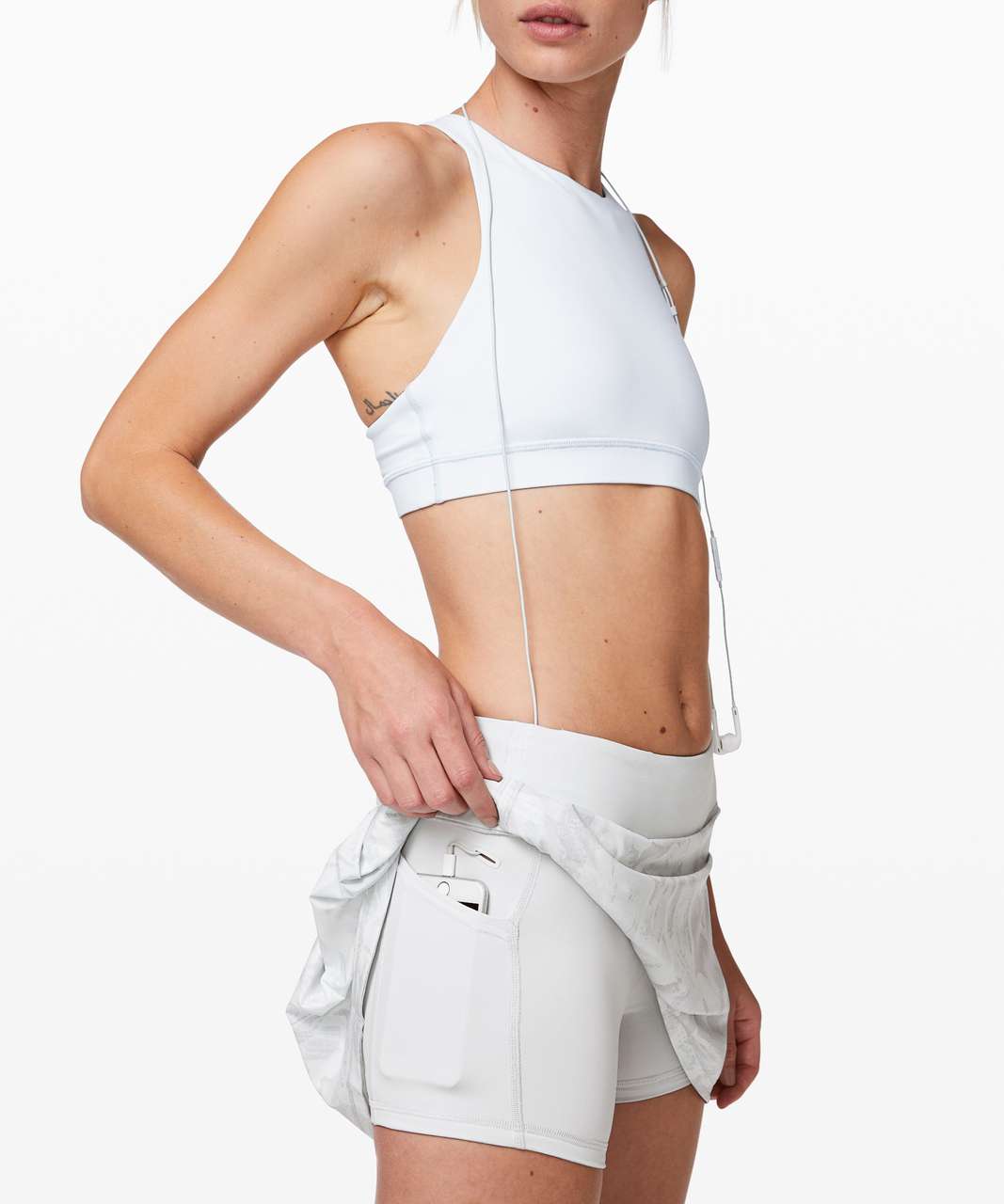 Lululemon Pace Rival Skirt (Tall) *No Panels 15" - Mini Tropical Shadow Starlight Multi / Alpine White