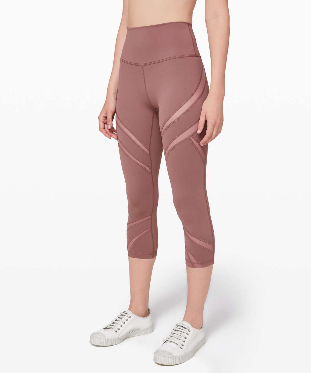 Lululemon Wunder Under High-Rise Crop 21 *Mesh - Red Dust - lulu fanatics