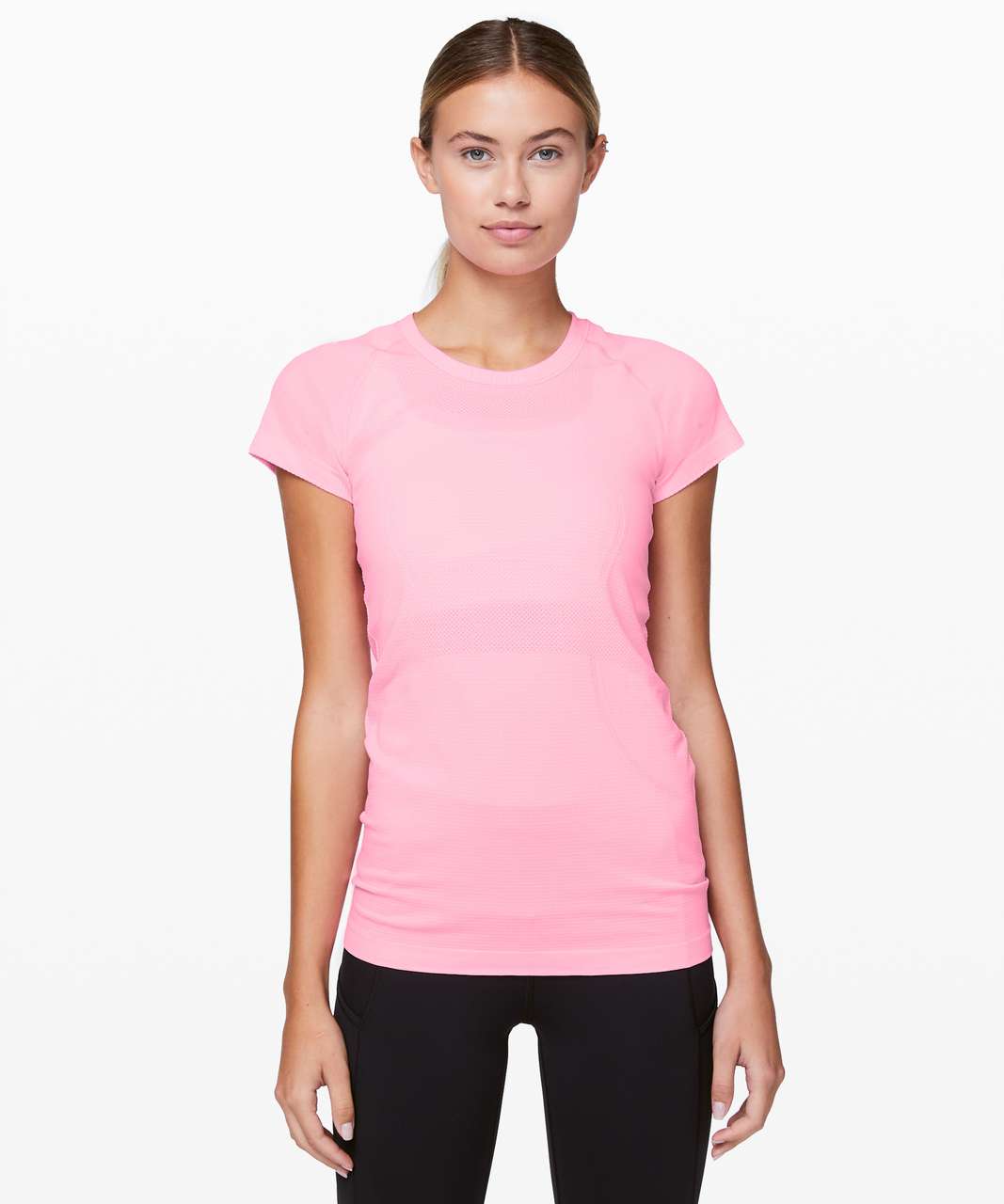 NBC // lululemon Pink Swiftly Tech Short Sleeve Crew