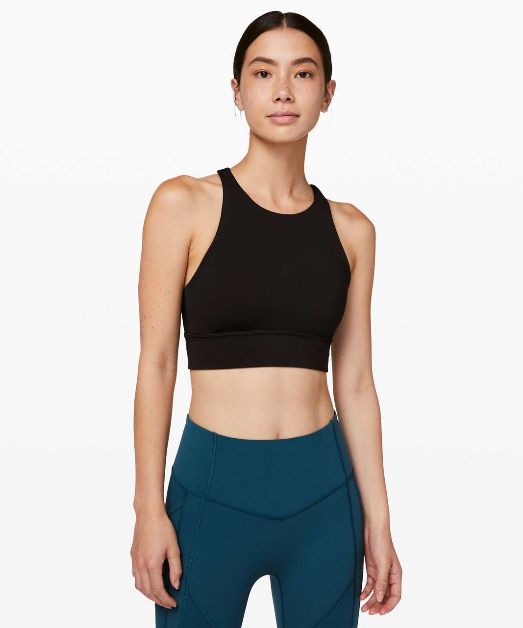 Girl's Figure Skating Ignite Sports Bra in Black