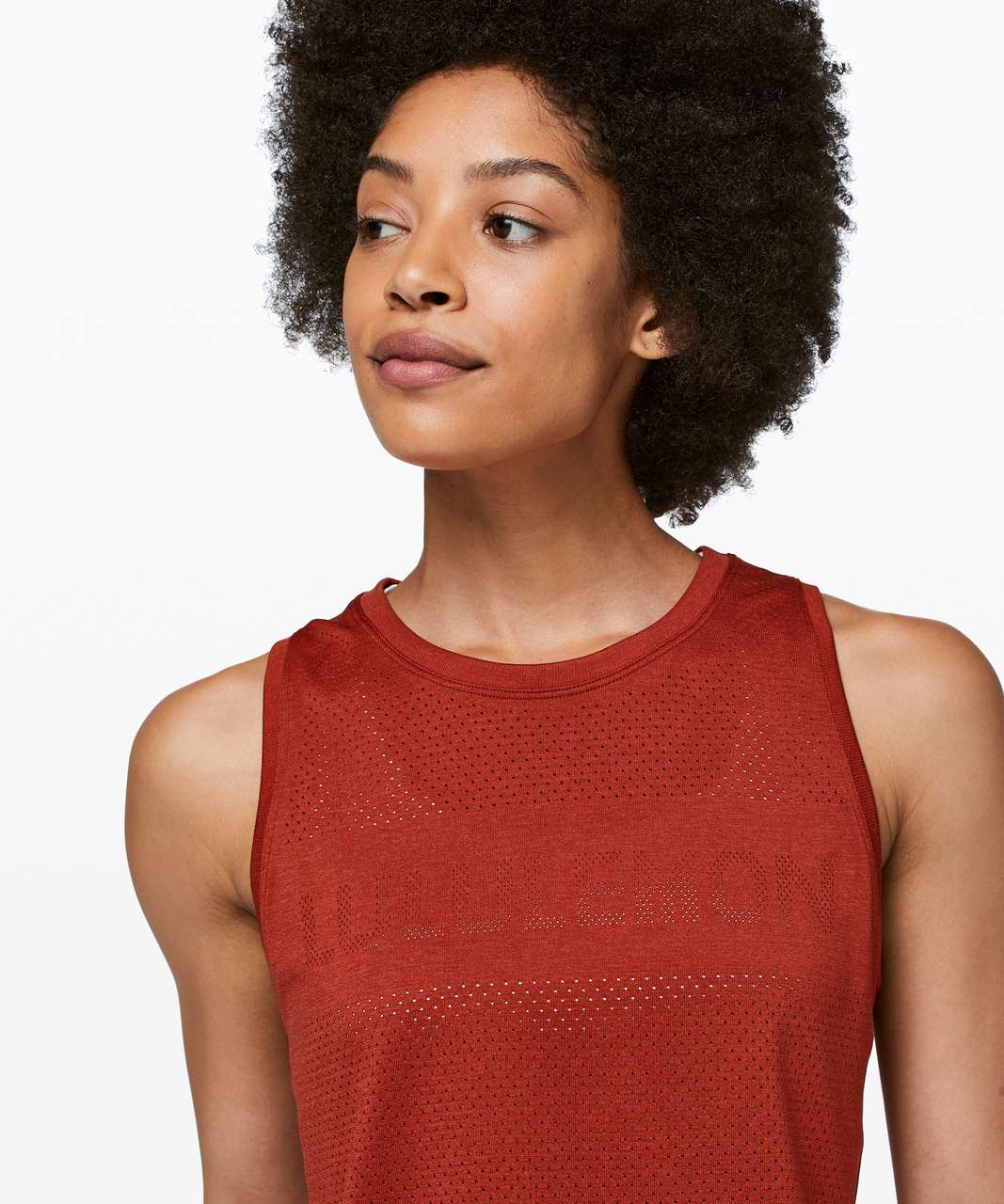 Lululemon Breeze By Muscle Crop Tank *lululemon - Cayenne / Cayenne