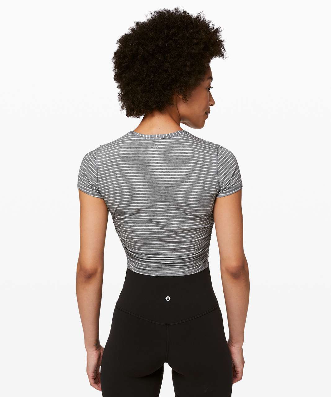 Lululemon All It Takes Short Sleeve - Modern Stripe Heathered