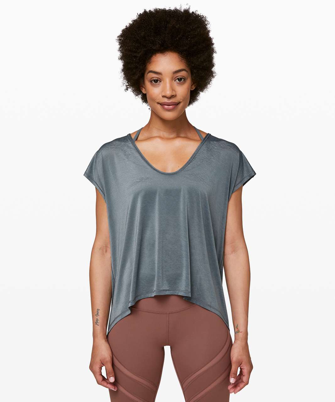 Lululemon Playful Practice Short Sleeve - Solar Grey