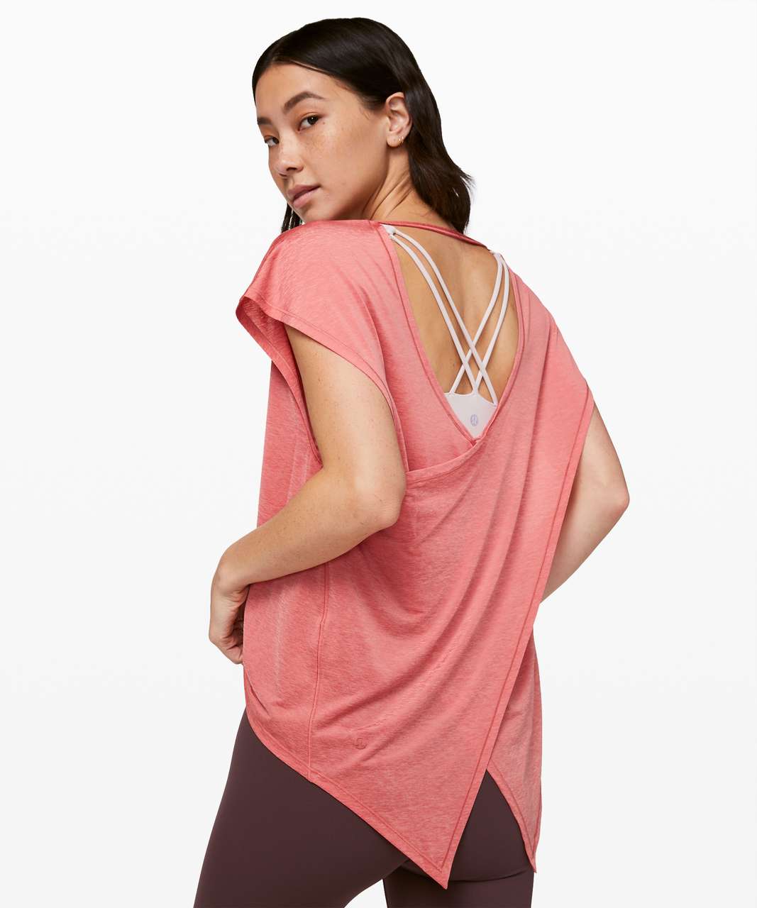 Lululemon Playful Practice Short Sleeve - Rustic Coral