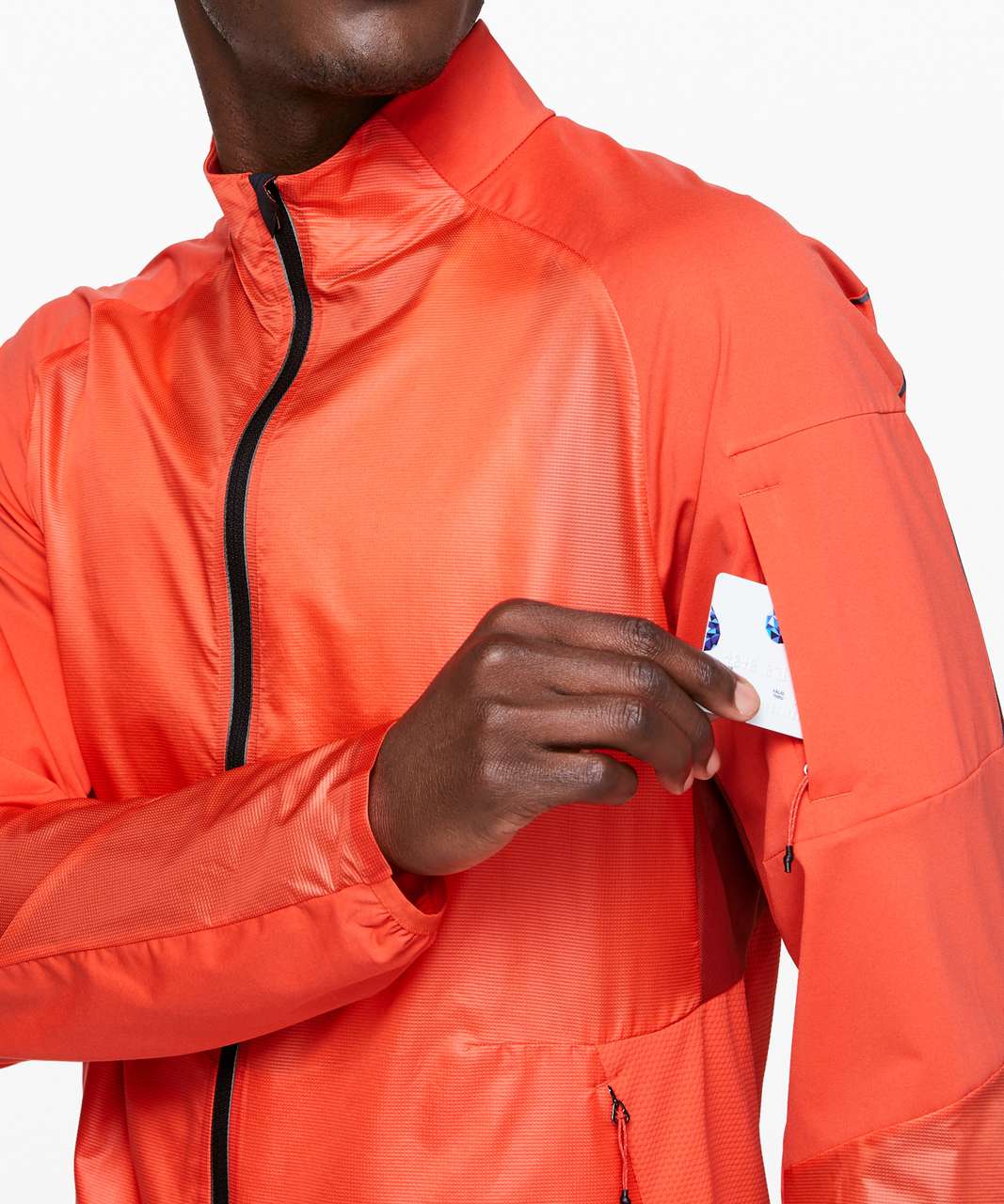 Lululemon Fast and Free Jacket - Red Orange / Cayenne