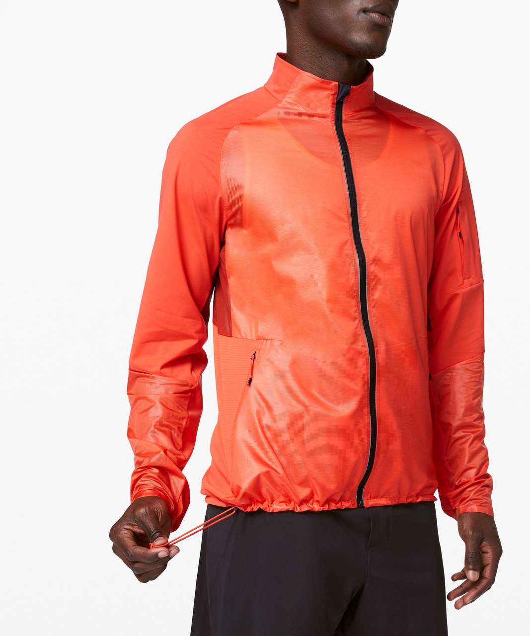 Lululemon Fast and Free Jacket - Red Orange / Cayenne