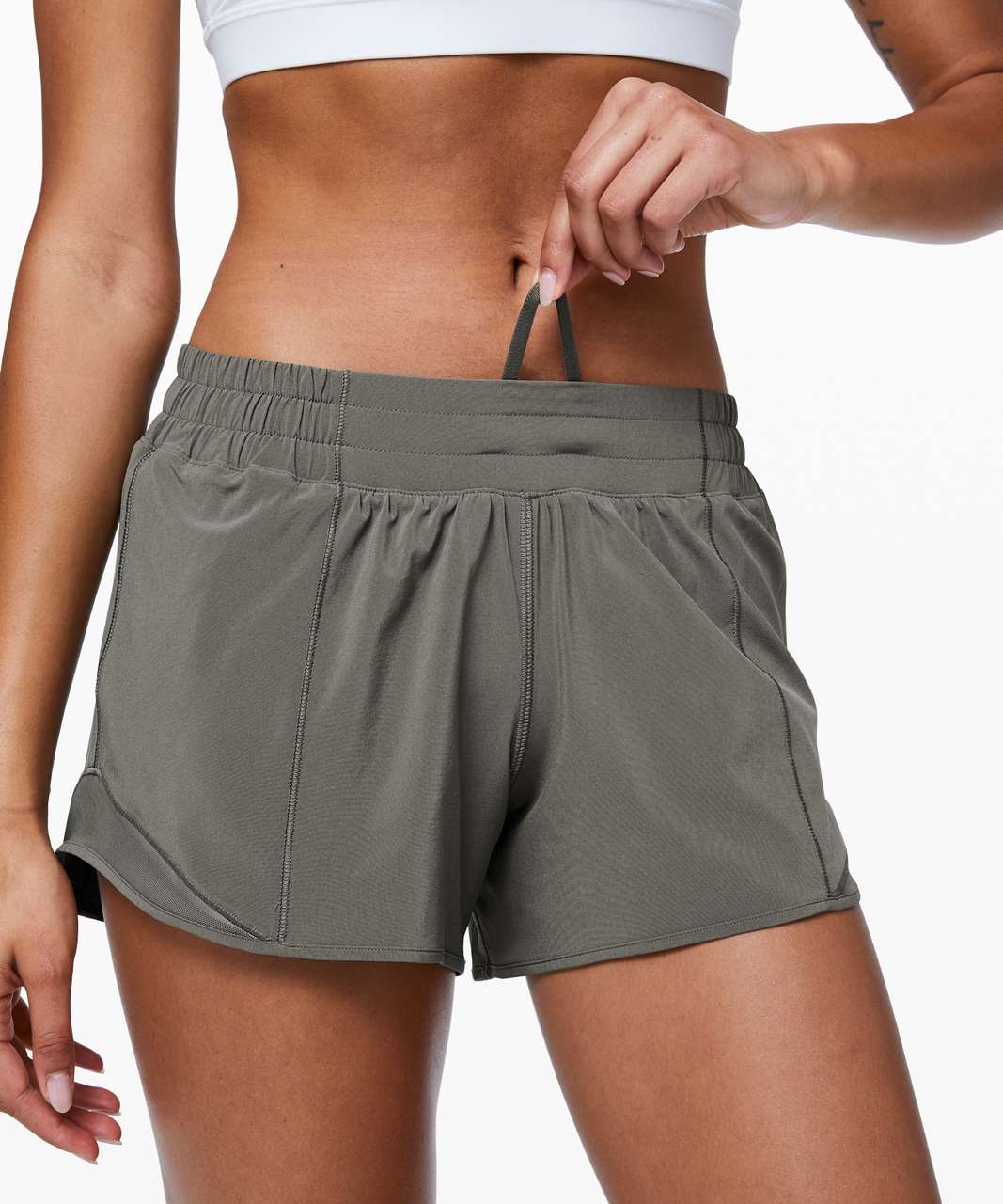 Lululemon Hotty Hot Short II *Long 4" - Grey Sage