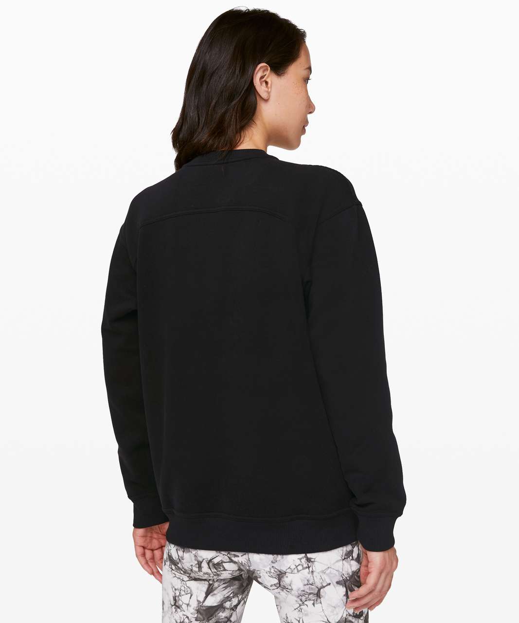 Lululemon All Yours Crew *Fleece - Black - lulu fanatics