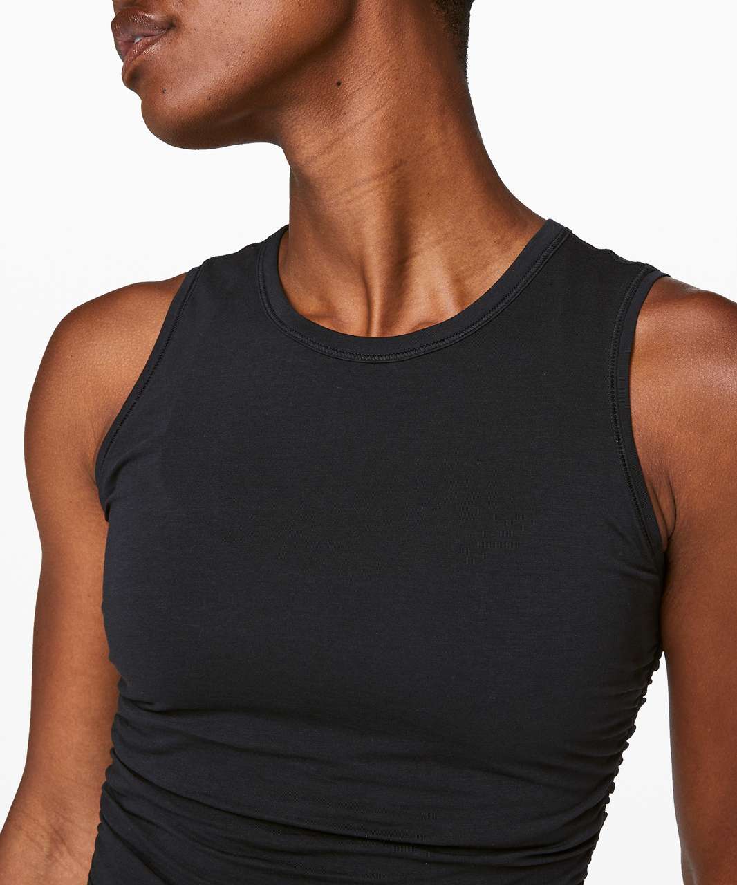 Lululemon Black Racerback Tank Top Womens No Size Mesh Back