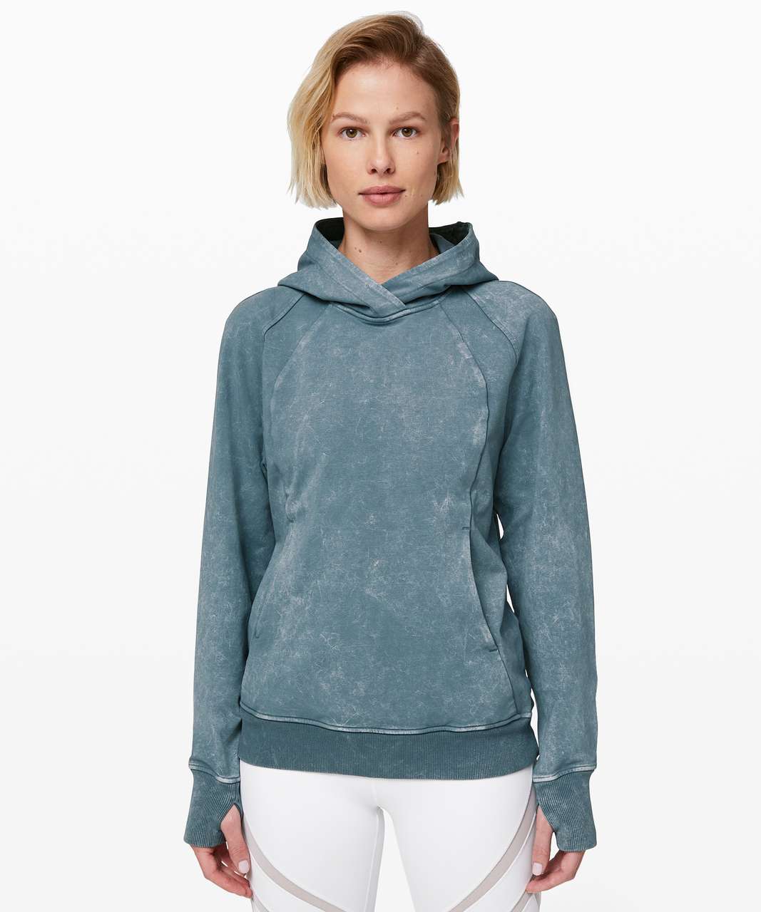 Lululemon Scuba Pullover - Washed Blue Charcoal - lulu fanatics